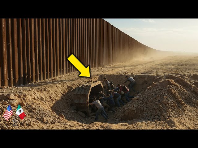 SHOCKING STRATEGY: Migrants Caught Digging Tunnels to Sneak Past Border Security!