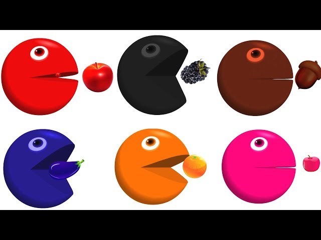 Colors for Children to Learn with Pacman | Learn Colors with Lollipop Color Balls Videos for Kids