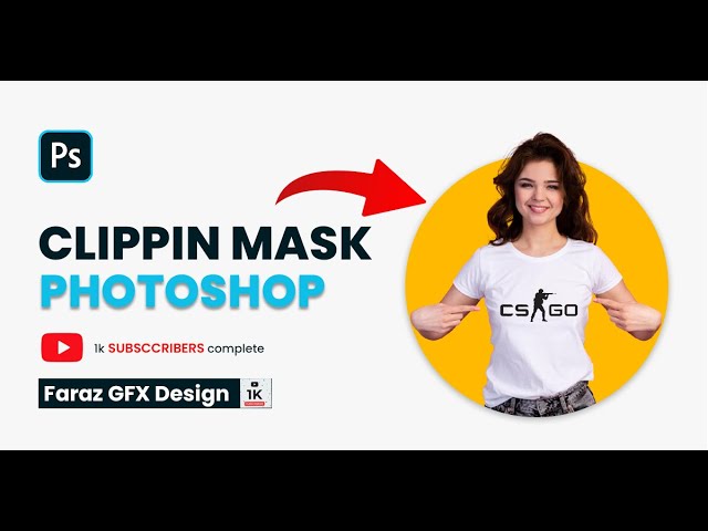 Clipping mask photoshop | Photoshop clipping mask 2025 | Faraz GFX Design#clippingmask