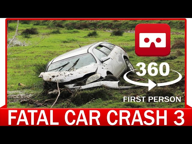 360° VR VIDEO - Distracted Driver in First Person- Fatal Car Crash Accident 3 - VIRTUAL REALITY 3D