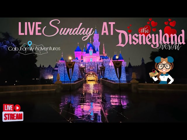 🔴LIVE at DISNEYLAND! Foggy Sunday! Mix Magic FIREWORKS! Mansion, Pirates, Thunder, Matterhorn, Space