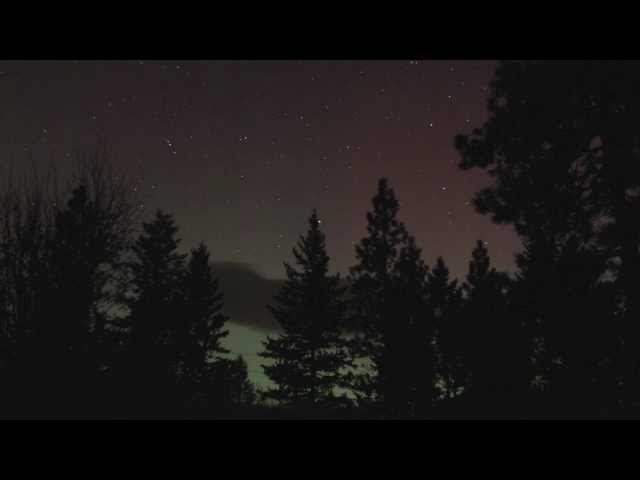 Aurora Borealis (Northern Lights) Over Northeast Washington 10/24-25/2011