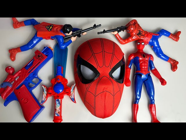 27 minute exciting Spider Man series toy unboxing, Marvel hero characters, sound and light toys