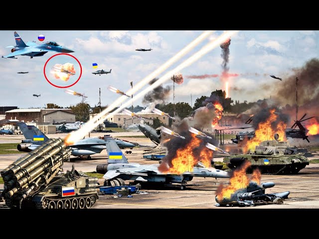 Today! Russian fighter jets and laser tanks bombard Ukrainian air base - ARMA 3