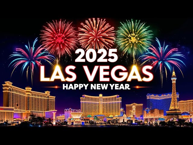 Happy New Year 2025 | New Year Fireworks In Las Vegas |Las Vegas New Year 2025