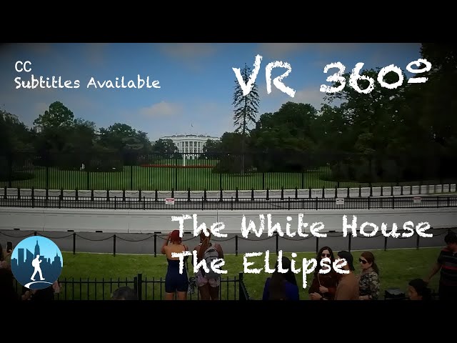 Immersive 360º Experience: A Serene Glimpse of the White House and The Ellipse