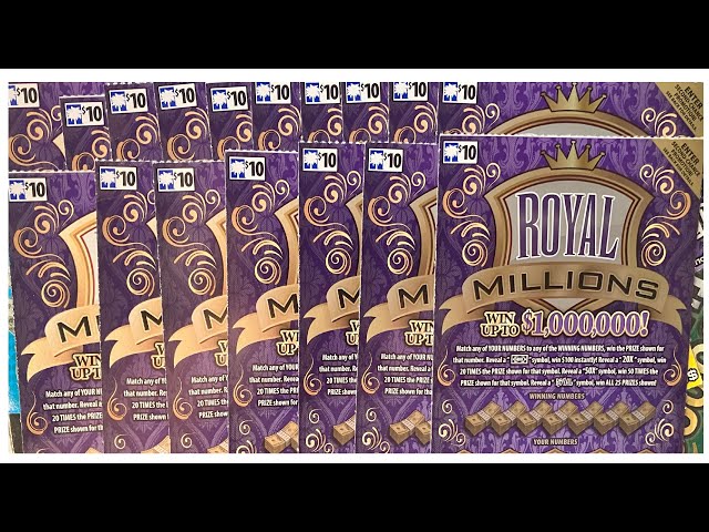 SC New Royal Millions Scratch Off Lottery Tickets.