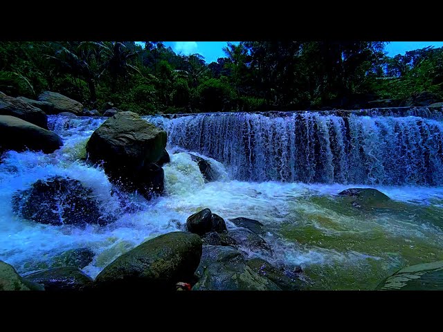 Nature Sounds Waterfall for Relaxation Meditation Relaxing Calm River Water flow for Sleep