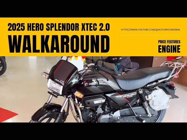 2025 Hero Splendor Plus Xtec 2.0 Detailed Walkaround Review | Price Features Engine