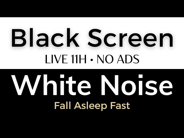 White Noise Black Screen (11h) | Sound for Deep Sleep, Relaxation, Meditation - Fall Asleep Fast