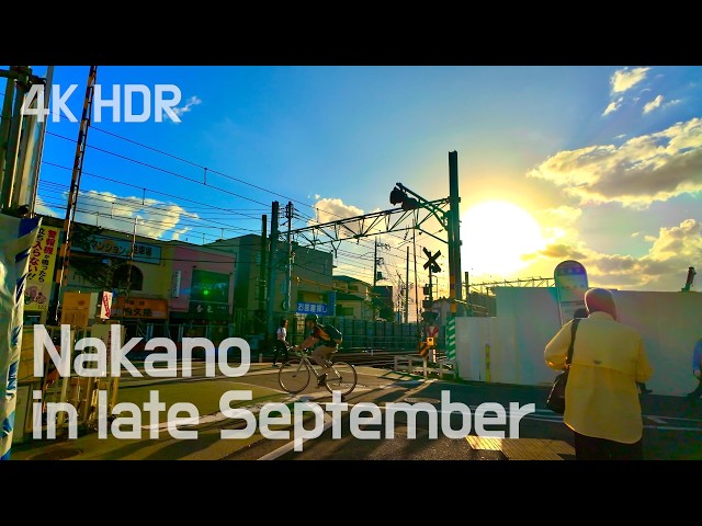 Nakano Walk in Tokyo : From Summer’s End to Autumn’s Beginning | Japan | 4K/HDR