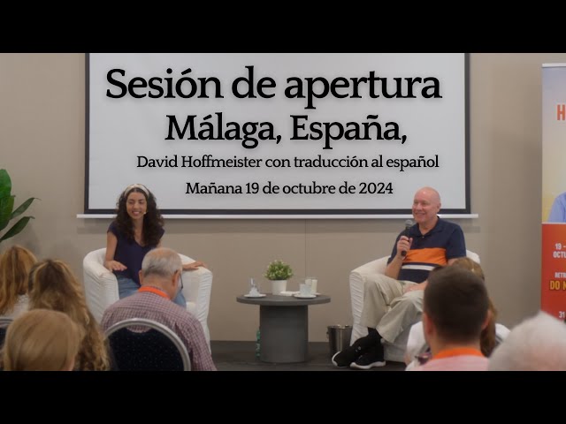 Sesión de apertura del retiro en Málaga, España, con David Hoffmeister.