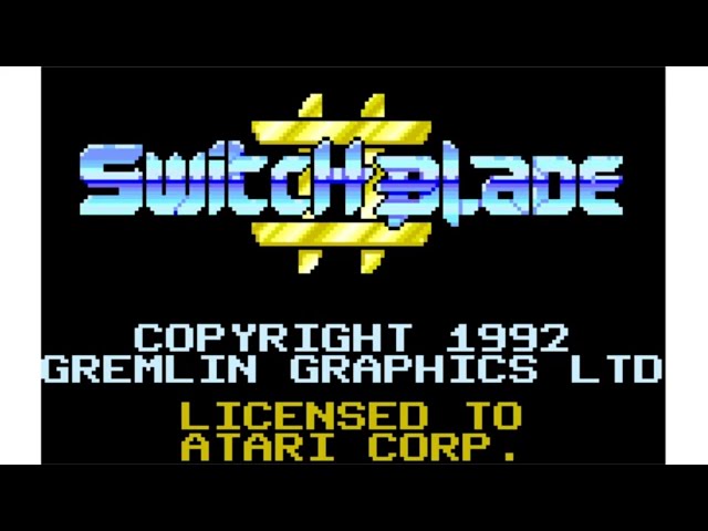 Switchblade II - Atari Lynx - Intro & Title Screen