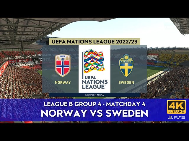 UEFA Nations League 2022/23 - NOR vs SWE- FIFA 22 PS5 4K HDR