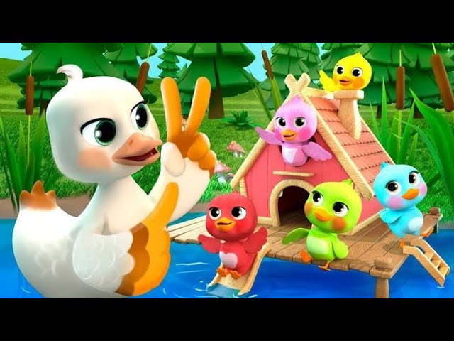 Five Little Ducks🦆 || Classic Nursery Rhyme for Kids part 6 || educational videos for preschoolers