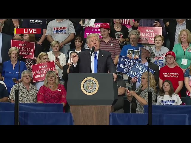 Full: President Trump's rally speech at Covelli Centre