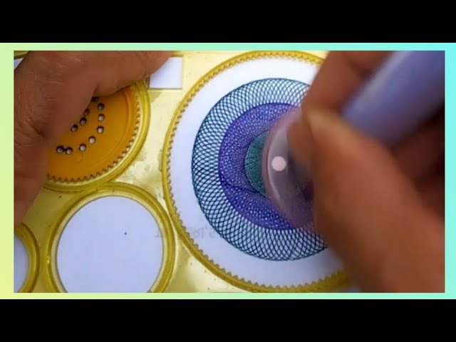 Hanya Satu Menit Saja Bisa Menggambar Poka Spirograph Yang Menakjubkan || Penggaris jadul Anak 90an