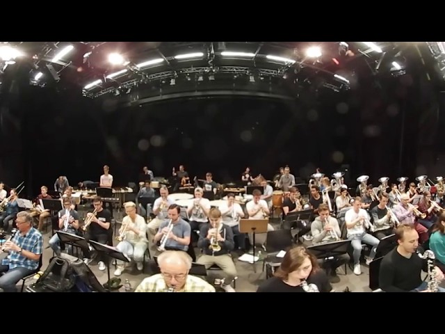 Blasorchester Stadtmusik Luzern: „Libertadores“ by Oscar Navarro | 360° Video -  Rehearsal