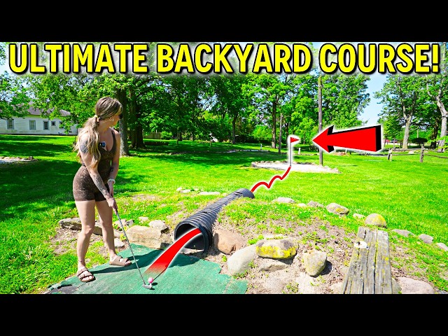 CRAZY BACKYARD Mini Golf Course - Nothing Like It!