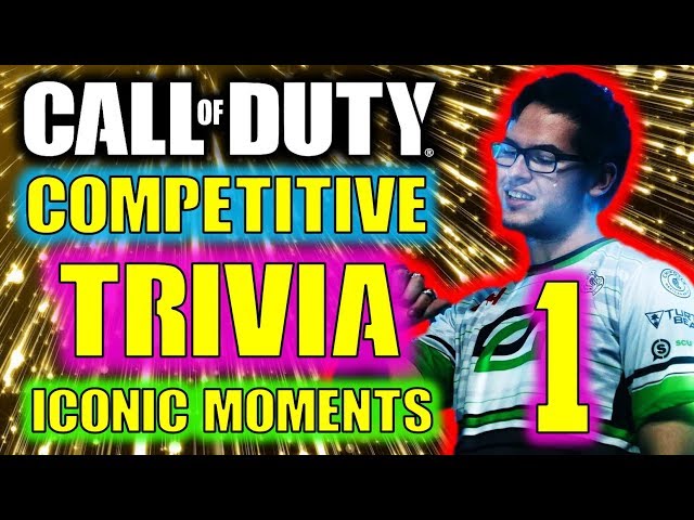 *LIVE* COD TRIVIA QUIZ #1 - Iconic Moments | CWL Competitive || April 27th