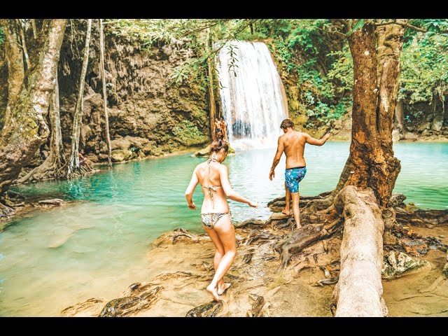 Bringing the World To You: A floating raft hotel & waterfalls in Kanchanaburi, Thailand [360° video]