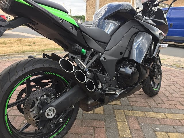 KAWASAKI Z1000 TOCE EXHAUSTS  OMG SOUND AMAZING MARK SAVAGE