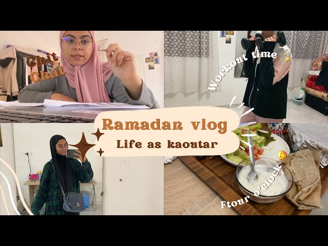 #ramadan vlog, living alone diaries || كيفاش كنظم وقتي فرمضان، وقت القراية، تحضير الفطور، و الرياضة✨