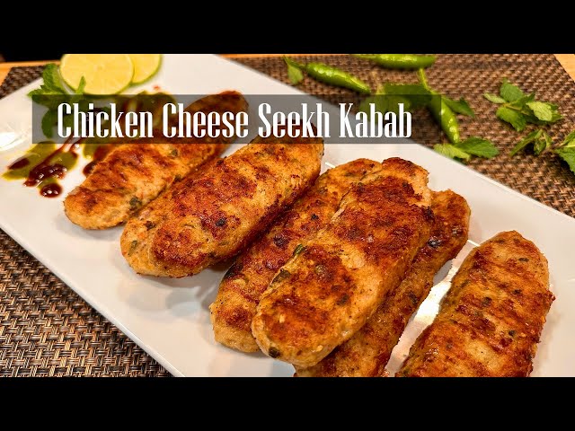 Chicken Cheese Seekh kabab || Quick and Easy Grilled Chicken Seekh Kabab Recipe - RKC