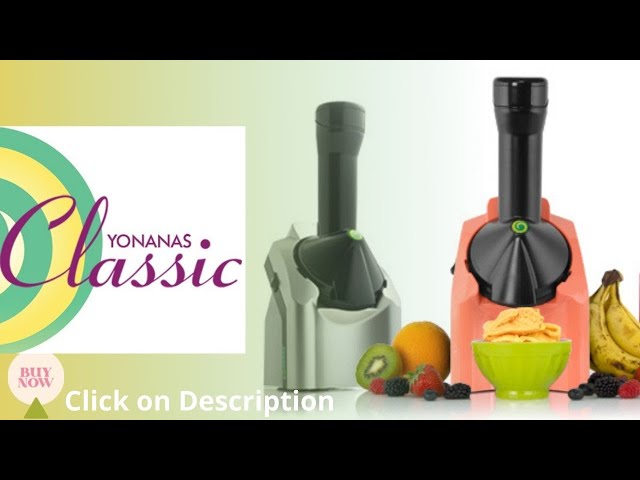 Yonanas Frozen Healthy Dessert Maker Review | yonanas recipe book