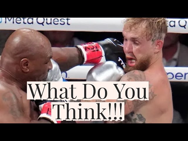 Tyson Jake Paul Your Thoughts!!