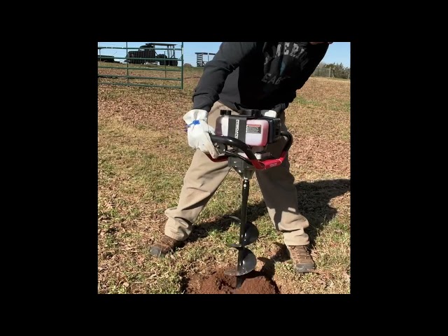 Digging holes in the ground #plantingtrees