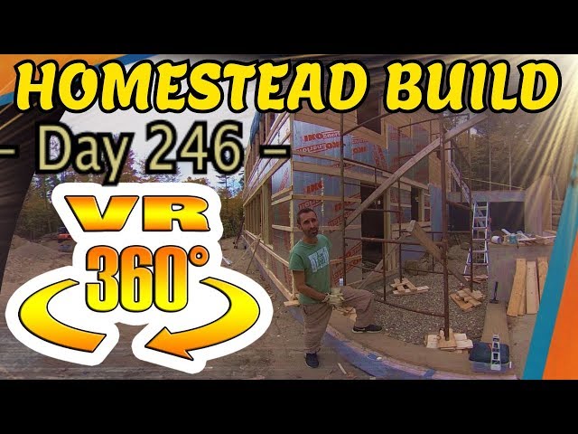 Homestead Building - Scaffolding with DIY Cross-Braces, Fear of Heights!