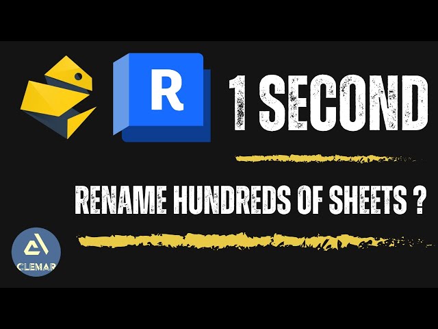 Automate Revit: How to rename hundreds of sheets in 1 second? (Beginner Tutorial)