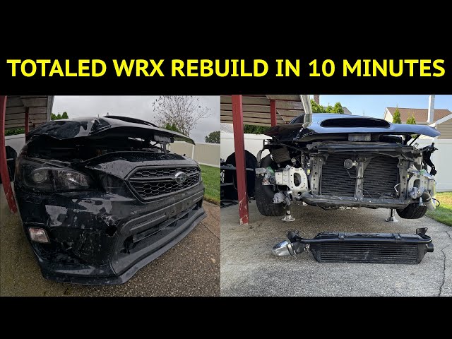 Rebuilding a WRECKED SUBARU WRX IN 10 MINUTES