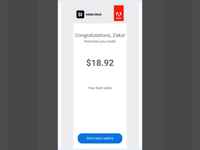 Adobe stock earnings proof | Adobe stock video earnings #adobestock #adobestockcontributor