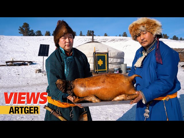 BOODOG BBQ: Chinggis Khan’s Favorite Dish! Mongolia’s Most Ancient Cooking Method! | Views