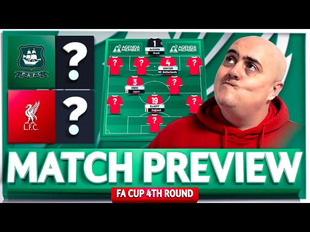 PLYMOUTH vs LIVERPOOL! Starting XI Prediction & Preview