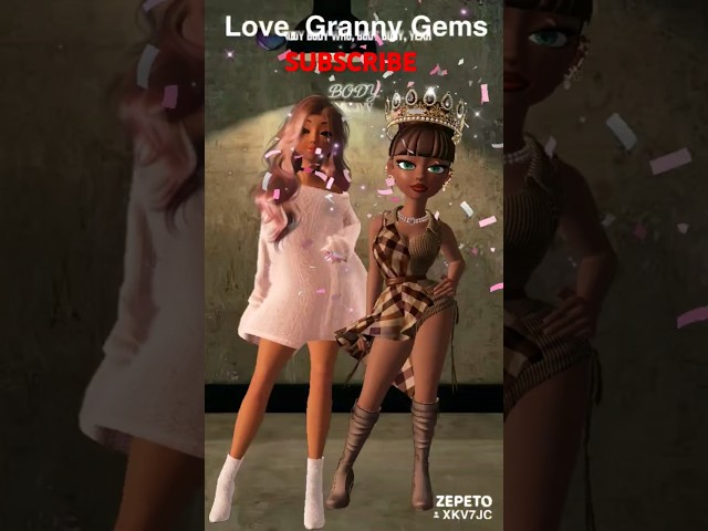 Granny Gems thanks her supper supporter. #GrannyGems #Zepeto #Avatar #Zepetlives