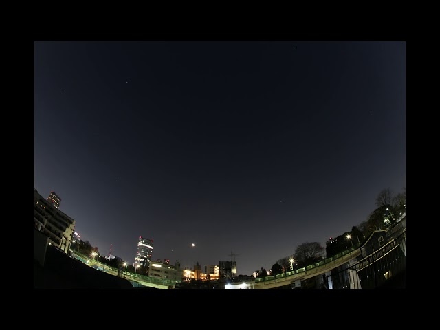 7hours timelapse 1picture 1Flame at center of tokyo