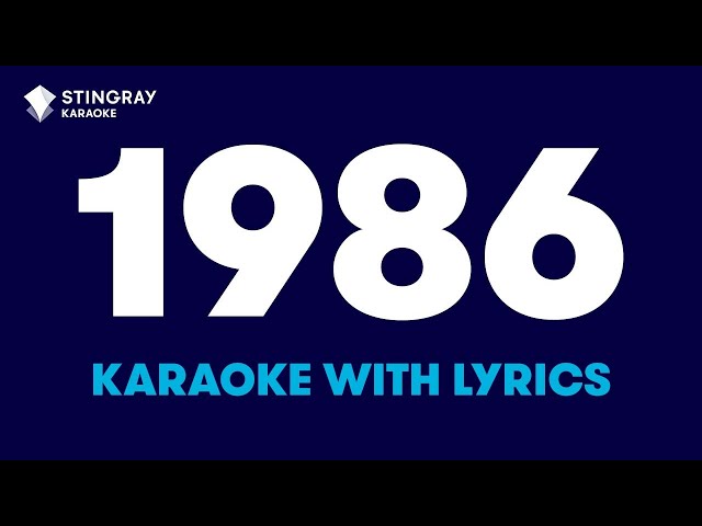 BEST SONGS FROM 1986 IN KARAOKE WITH LYRICS | Non Stop Karaoke Music Playlist by  @StingrayKaraoke