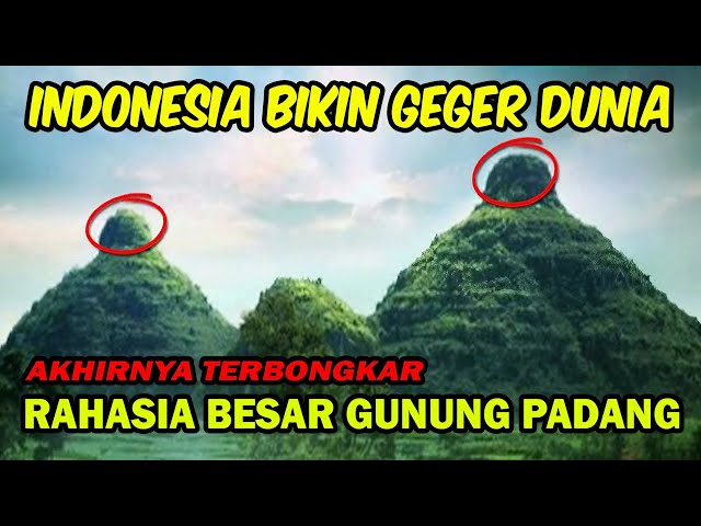 SITUS GUNUNG PADANG INDONESIA MENGGUNCANG DUNIA❗❗ PARA ILMUWAN SAMPAI TERCENGANG,.