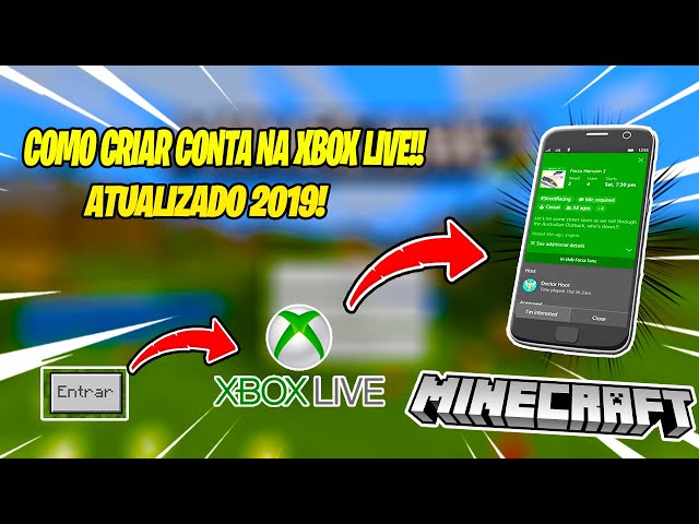 COMO CRIAR UMA CONTA NA XBOX LIVE NO MINECRAFT PE ATUALIZADO 2020! - COMO FAZER CONTA NA XBOX LIVE!