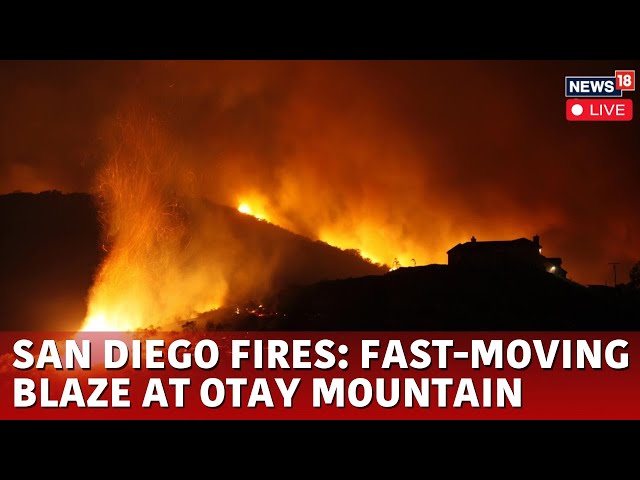 San Diego Wildfire 2025 Live Updates | Fire Spreading Rapidly Reaching Otay Mountain | LA Fire |N18G