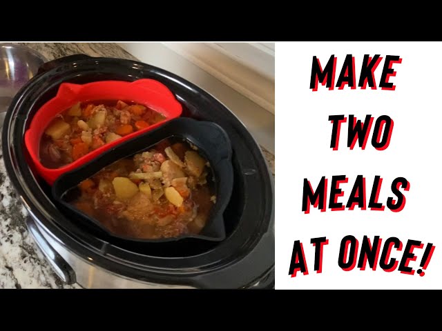 Dual Crockpot Liners! Make Two Meals At Once, Or Make Meat In One & Veggies In Other! Link Below