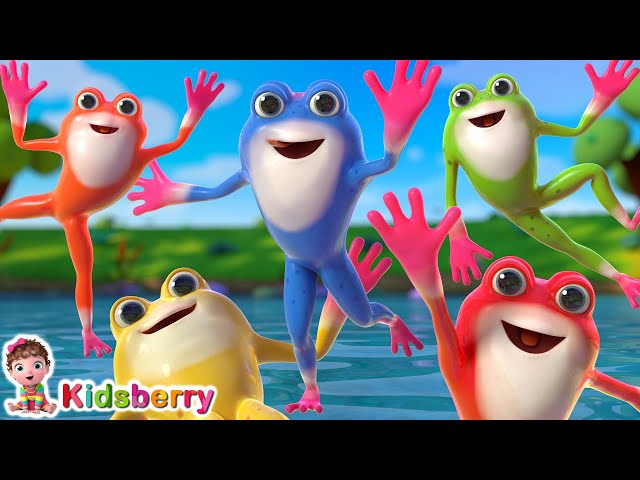 Five Little Speckled Frogs | Kidsberry Nursery Rhymes & Baby Songs