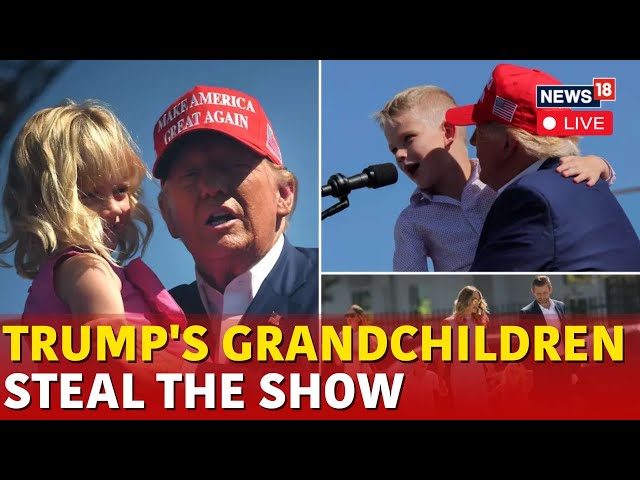 Trump Latest News LIVE | Donald Trump's Grandkids Steal The Show At North Carolina Rally | N18G