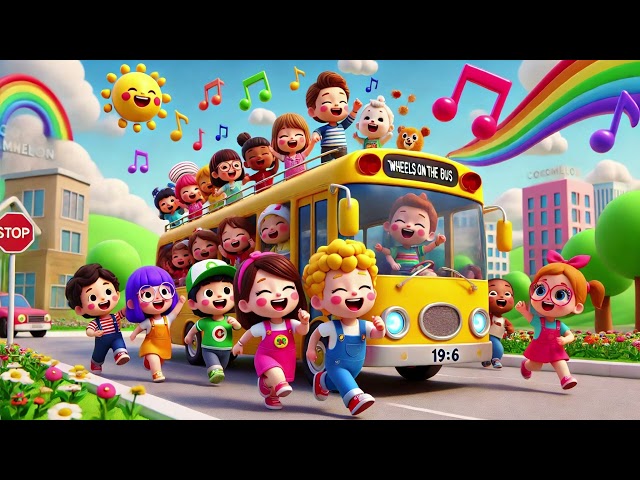 🚌🎶 "Wheels on the Bus - Fun Kids Song! 🚍🎉 | Sing Along and Move with the Wheels