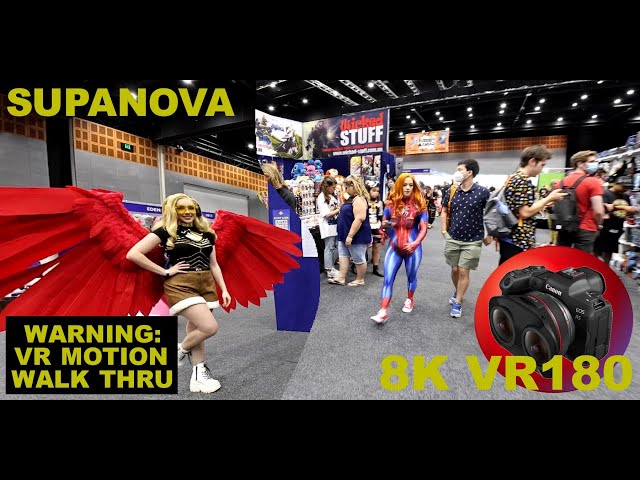 8K VR180 SUPANOVA GOLD COAST COMIC CON & GAMING (SOME STABILISATION) Pt1 Walk Through Day 1 3D