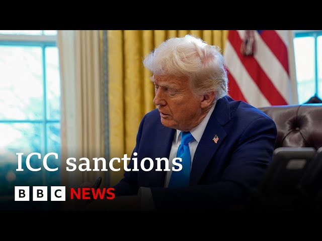 President Donald Trump sanctions International Criminal Court | BBC News