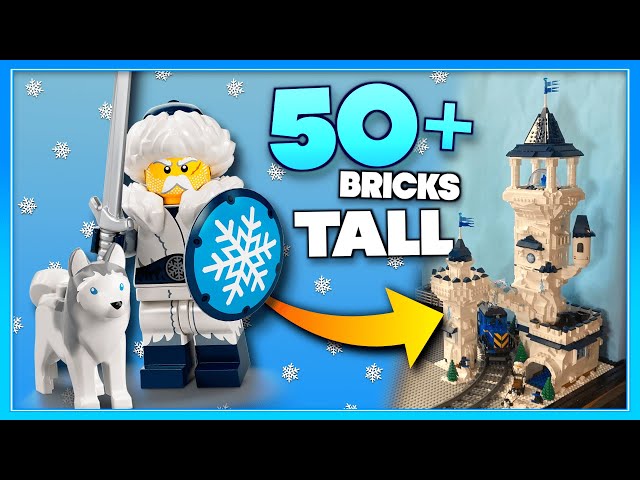 I built a MASSIVE LEGO Frozen Tower! 🏰❄️